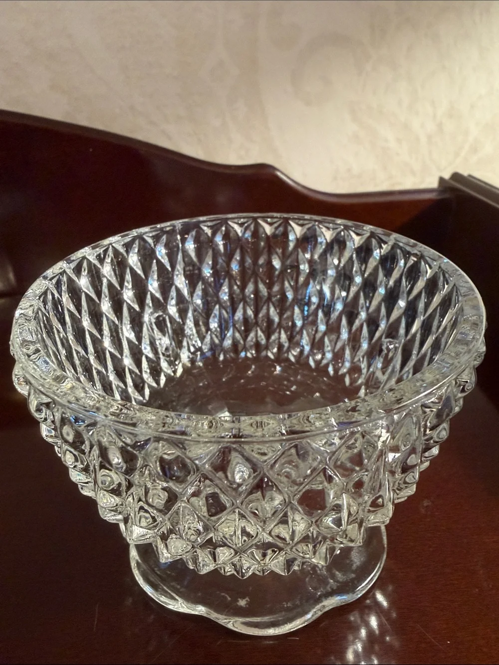 Indiana Glass fairy lamp base